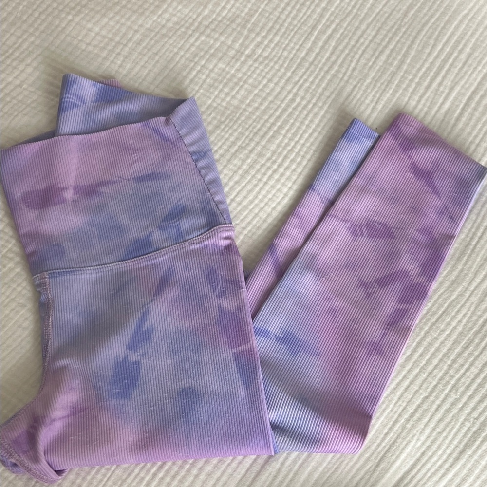 Beach Riot Purple Ribbed Leggings XS